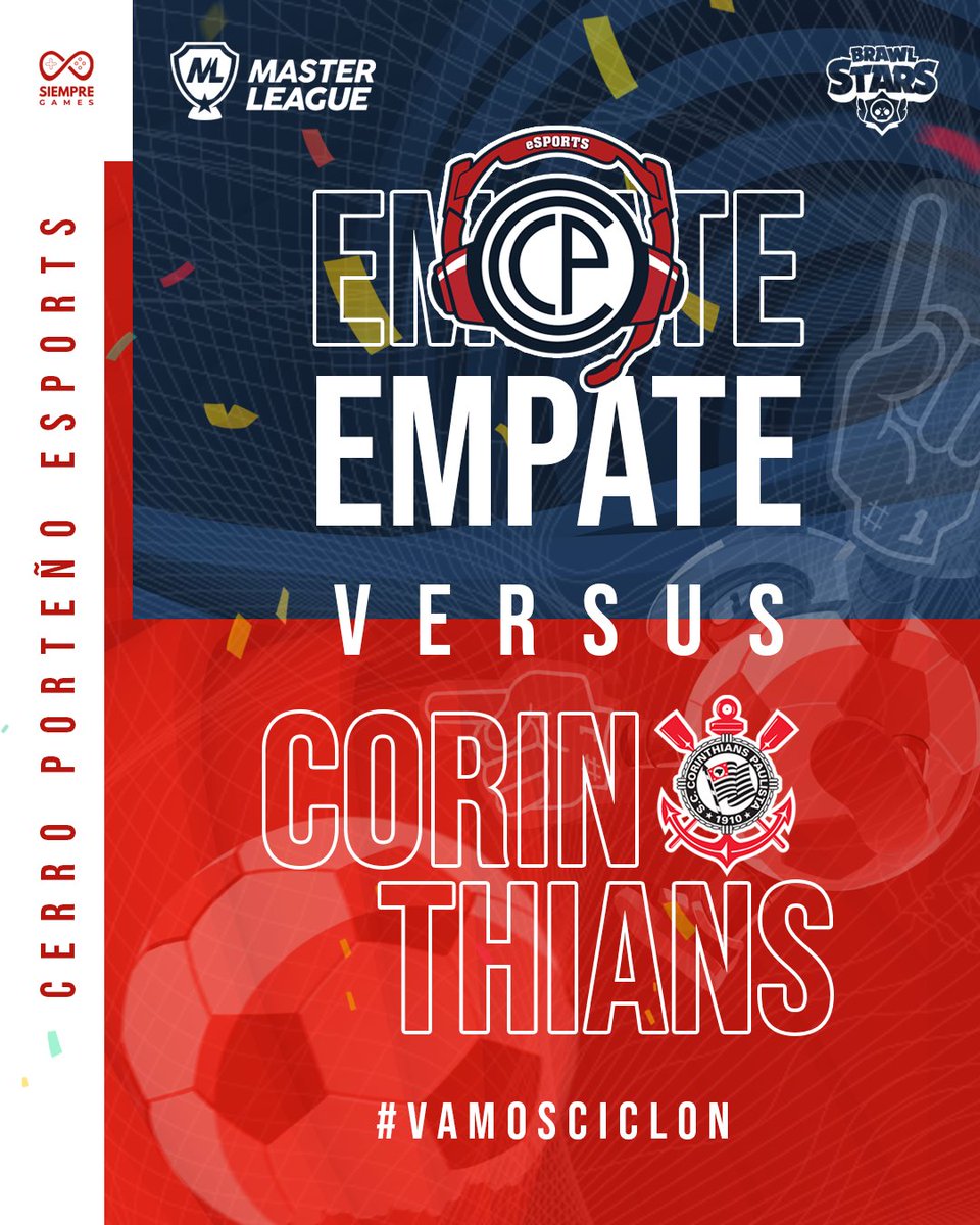 eSports_CCP's tweet photo. Un imparable ciclón contra una fuerza inamovible como Corinthians  empatan hoy en la @MasterLeagueLA

Un fuerte GG para @CorinthiansBs_

#vamosciclon
#masterleague
#BrawlStars https://t.co/Gl2HQ5Pafq