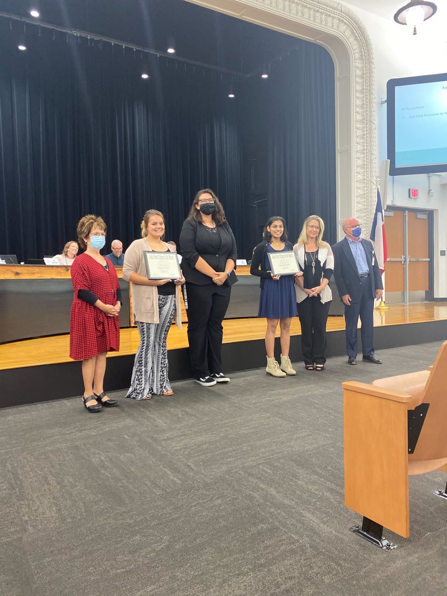 The <a href="/EastViewHS/">East View HS</a> October recipients of the Jack Frost Award are Devduni Perera and Selena Parry.