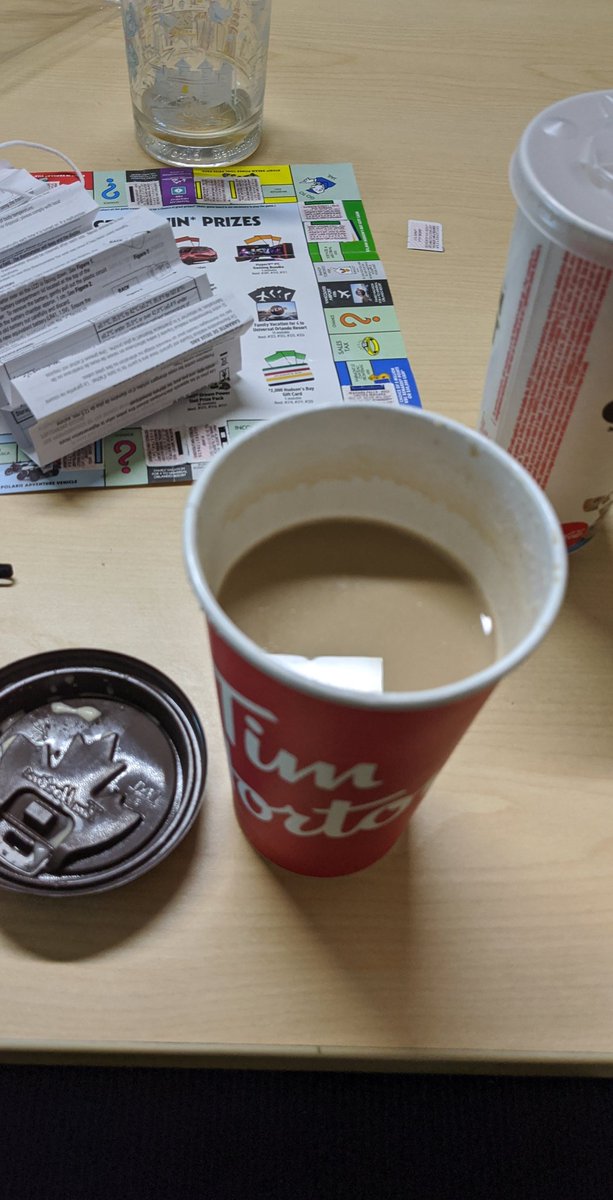 StephieGhost's tweet photo. @TimHortons hey! Didn't know that this is what we call a full large cup these days. Missing 2 inches of liquid https://t.co/zT2z5jVFRj