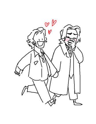 catching up on missed MS Paint rider #Drawtober with Ichijou and Godai being cute🥺 