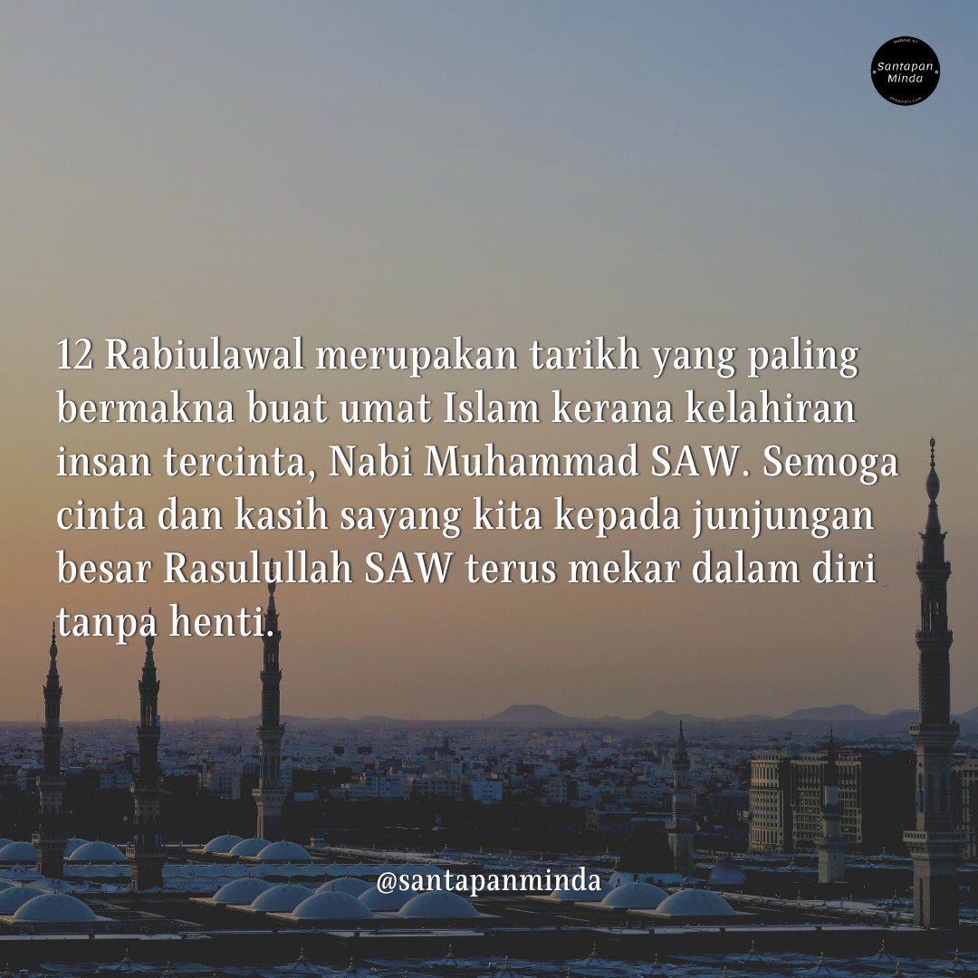 Salam Maulidur Rasul 1443H buat seluruh umat islam seluruh dunia. ❤️