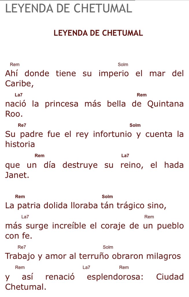 #leyendadechetumal Representa la inspiración que tuvo cuando ocurrió el Huracán Janet y le permitió crear este himno.