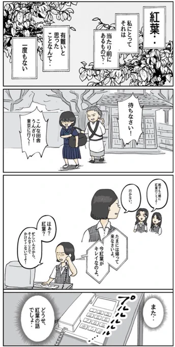 #コルクラボマンガ専科 

課題『紅葉の切ない思い出』

#紅葉の季節 