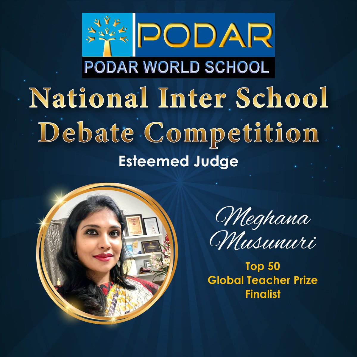 MeghanaMusunuri's tweet photo. Looking forward to this event to meet students and learn their viewpoints. Thank you #PodarWorldSchool for the invite 🙏😊 https://t.co/GUcidXZpXI