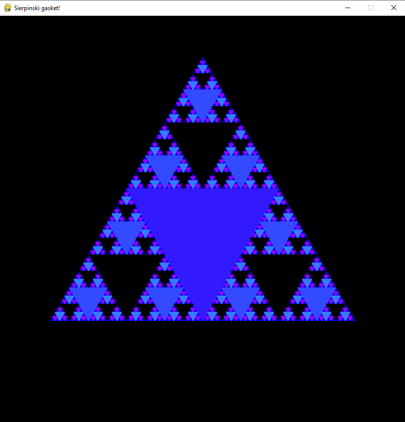 MrsMo's tweet photo. Coding Sierpinski Gaskets this week. How many triangles do we remove at the 10th iteration? The nth? What happens to area and perimeter as we remove more? Fractals are so fun, and spark such great questions!
Code and lesson details: https://t.co/A8fKGdyr5c
#mtbos #stemed #csed https://t.co/3RZyV3Fu4a