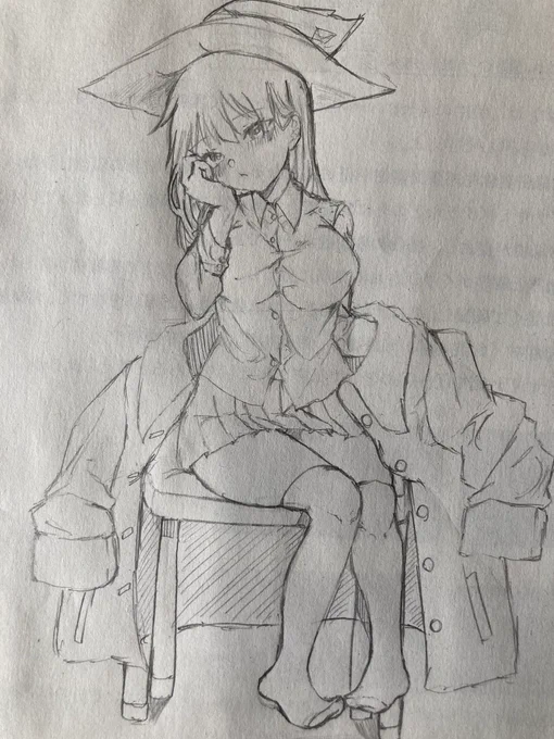 授業中の落書きです!
#RTお願いします
#イラスト 
#創作キャラ
#絵師さんと繋がりたい
#女の子のイラスト
#魔女
#フォローお願いします
#フォロバ
#相互フォロー
#落書き
#拡散希望 
#いいねかRTで気になった人フォローする 
#イラストレーターさんと繋がりたい 