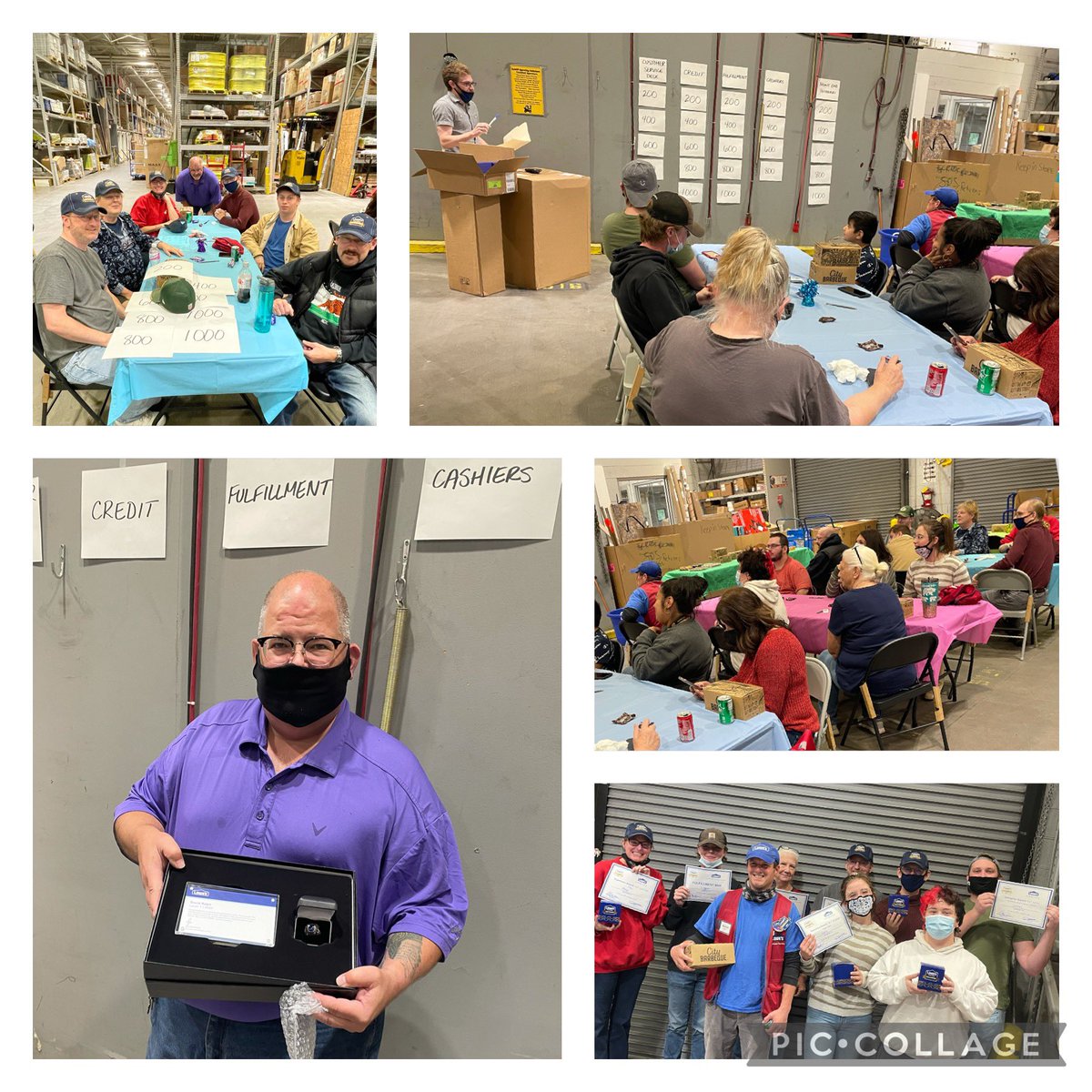 Taking the time on Sunday to say thank you and to show our appreciation for our cashiers at 554!  Food, games, and much deserved recognition! #CAM2021 <a href="/kplowery6b/">Kyle Lowery</a> <a href="/shanejthompson/">Shane Thompson</a> @NXeloures27