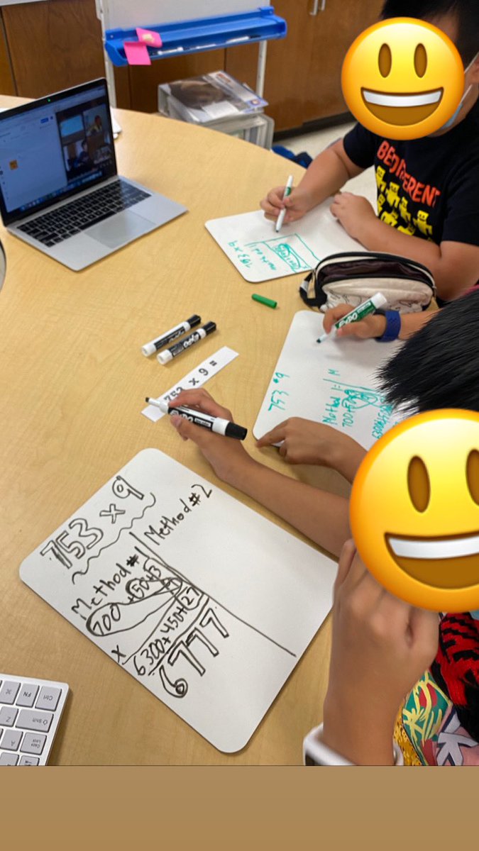MrsBonura's tweet image. Ss working in ACTION as they solve multiplication questions using the distributive property and standard algorithm strategies. #threepartmathlesson #verticalspaces @Wipebook @WellingtonYRDSB @YRDSBmath #comprehensivemathprogram