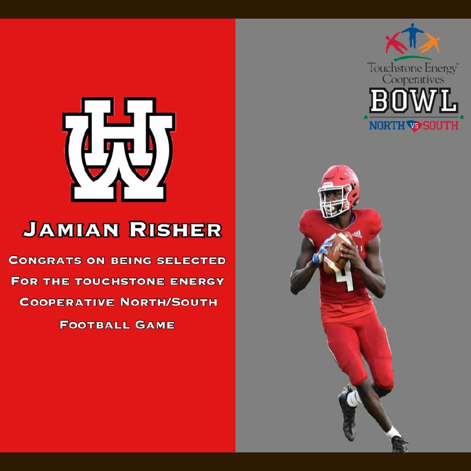 HCHurricane_FB's tweet photo. We are proud of you @RisherJamian for being selected to the @NorthSouthFB game! #Brotherhood https://t.co/cRFyrAkunw