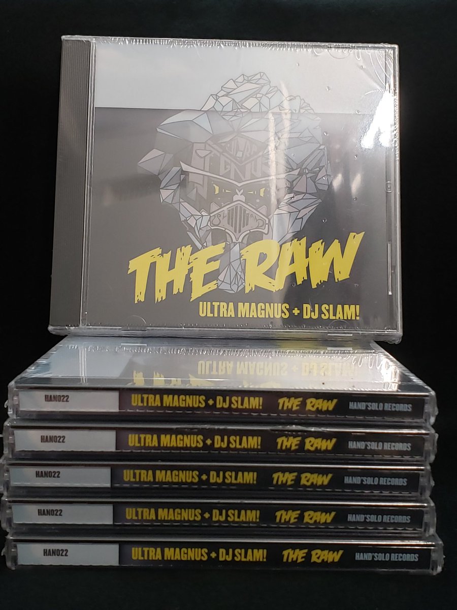 Down to my final six copies of the classic debut from <a href="/UltraMagnusMC/">Ultra Magnus</a> &amp; <a href="/DJslamcanada/">DJ SLAM! AKA Lava Arms</a>. These last copies are still available from handsolorecords.bandcamp.com/album/the-raw