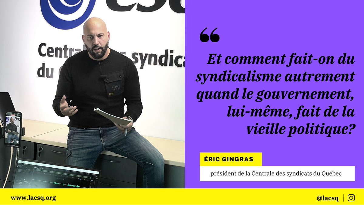 CSQ_Centrale's tweet photo. « Les syndicats, tous des chiâleux? »⬇️
🔊https://t.co/C73HdJuPQf
#éditorial #syndicalisme https://t.co/vhYuecex0C