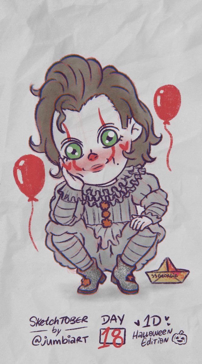 DIA 18: Pennywise! 🎈
#sketchtober jumbiart