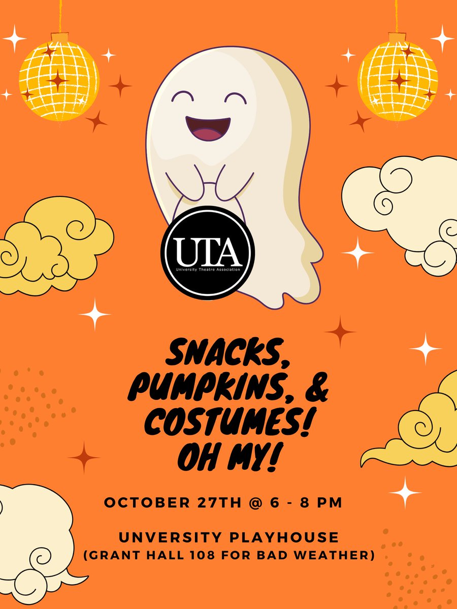 utaumkc's tweet photo. OMG!! Who else is excited for Halloween?!?!? UTA sure is!
🕸
Come hang out with us on Oct. 27th at 6pm! We’ll have pumpkins to carve, snacks to eat, and costumes to judge! https://t.co/CgVAZkFerx