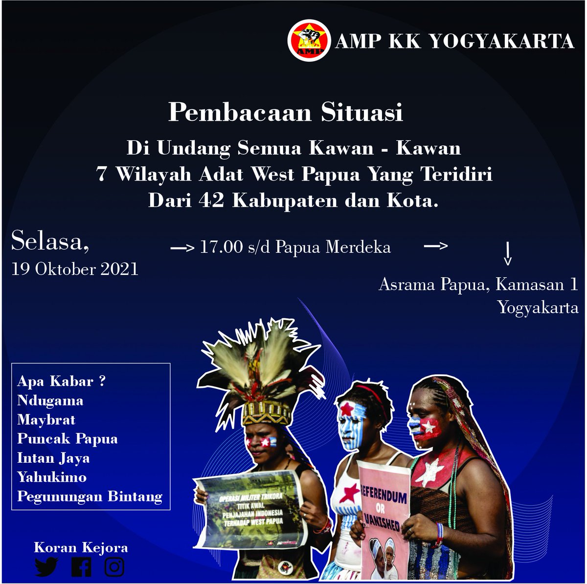 YanceYobee_'s tweet photo. Hallo Kamrade, Sampai Baku Dapat Entar..
.
.
.
.
.

#FreeWestPapua 
#papua #papuanlivesmatter #blacklivesmatter #fredoom  #papua #papuabarat #indonesia #jawa #Bali https://t.co/pXLTXwczEq
