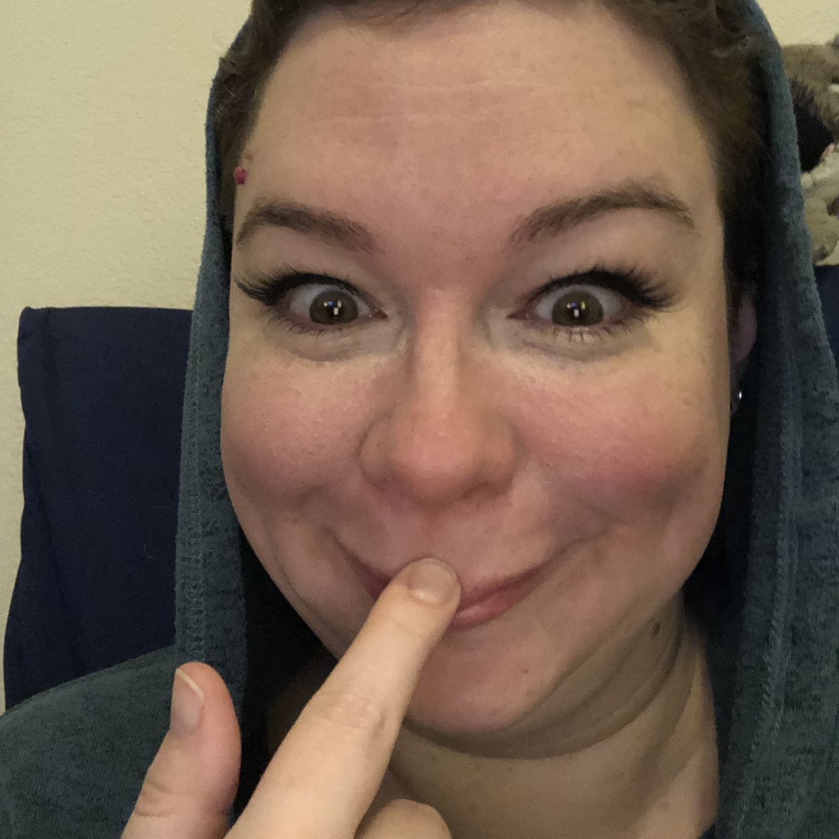 MMMachinations's tweet photo. When setup goes too fast and Mel has to wait for the Monday Movie Madness stream to start she gets…weird… https://t.co/TEtFIvyCT2
