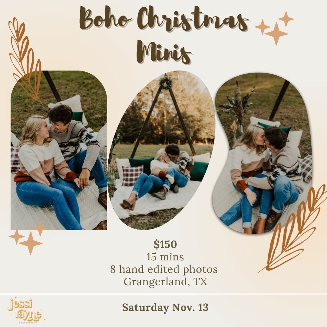 jessibelle53's tweet photo. If you’re in the Conroe area, come take Christmas pics! If you get someone else to sign up you both get $25 off. 🤗🤗 https://t.co/vq6CQkEagy