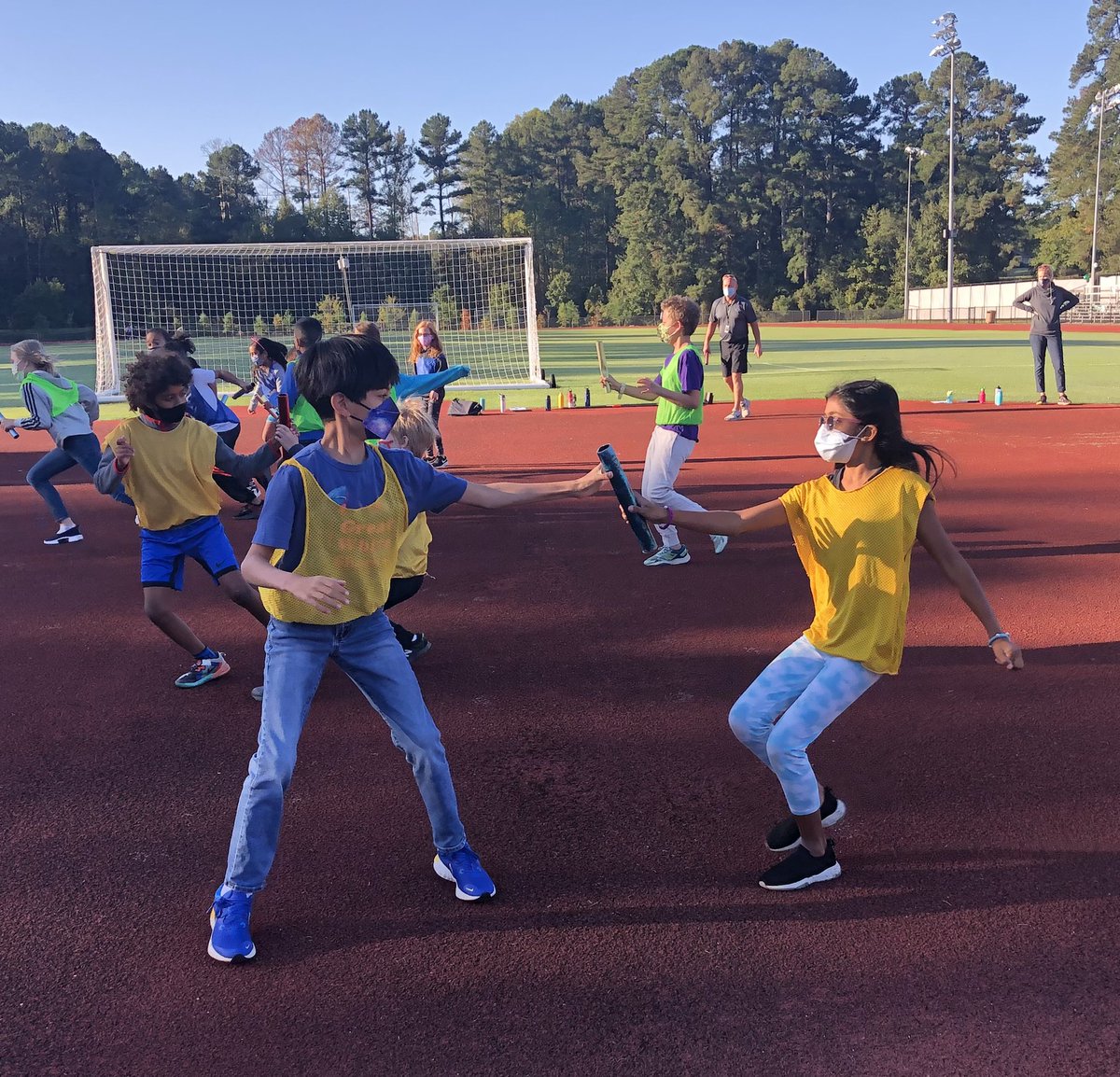 clronco's tweet photo. Math in Motion @DurhamAcademy with 4th graders, their awesome teachers and a PE connection! https://t.co/7W7xUGtl5R
