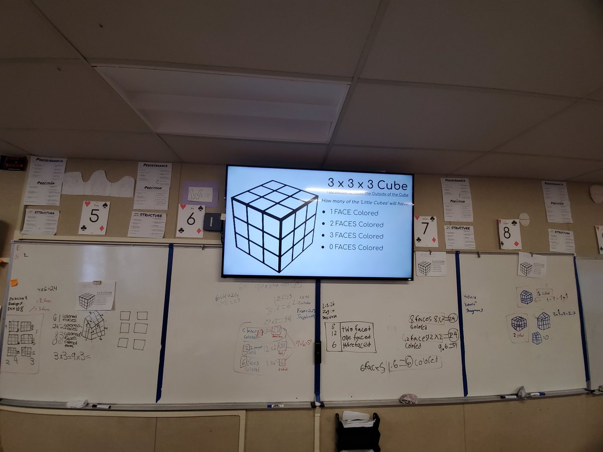 stephajeff's tweet photo. #ThinkingClassroom #mtbos Needed a non-curricular day.  Glad we did!  This was a surprisingly challenging activity for my class - but they stuck with it 👊also used it to introduce the Math practice of making use of structure - nice modeling ! https://t.co/Y7WtgsSXtL