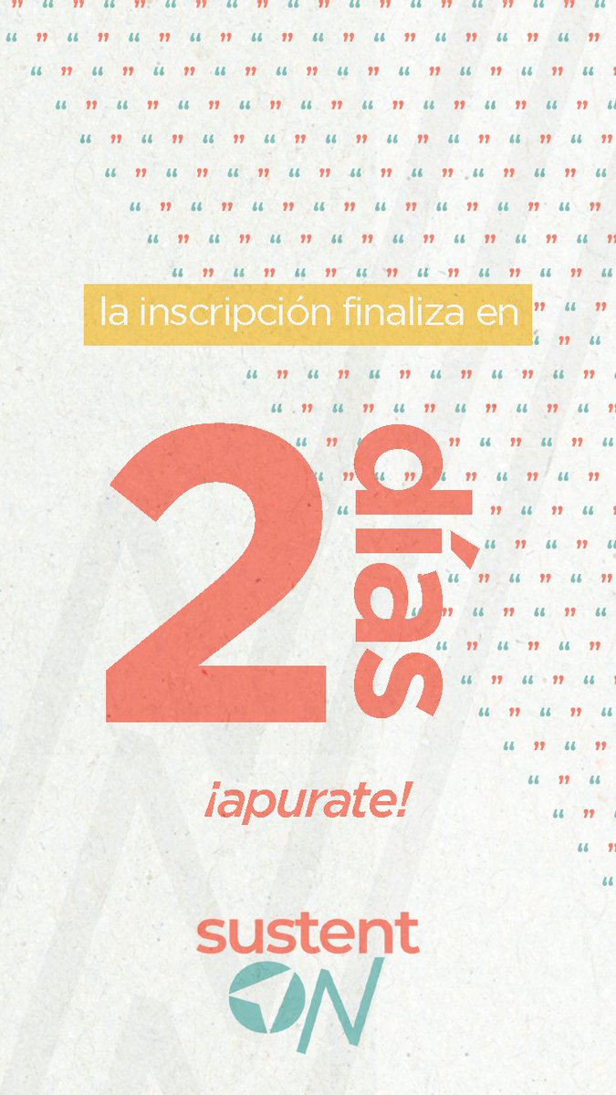 SustentOn's tweet image. 📣 Participá de la MARATON DE IDEAS 🏃‍♀️🏃‍♂️ ingresando a sustenton.ar y registrate con tu equipo.

⚠️La largada es el Lunes 25/10
Todos los días encontrarás en la página la consigna y el entregable del día. Y lo mejor, ES COMPLETAMENTE VIRTUAL! 👨‍💻