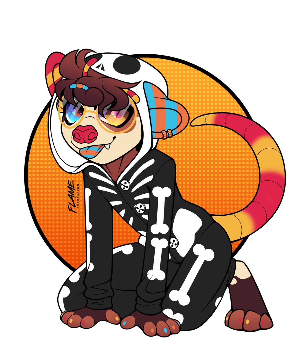 FlameExpression's tweet photo. Halloween Raffle!
One winner will get a YCH slot!

How to enter:
-Followers only (new followers welcome!)
-Comment your ref &amp; kigu ref!
-Retweet (No quote retweets)
-Tag three friends!

Character should fit the base, no major changes will be made!

#FurryArtist #Furry https://t.co/tYvFWMgkL6