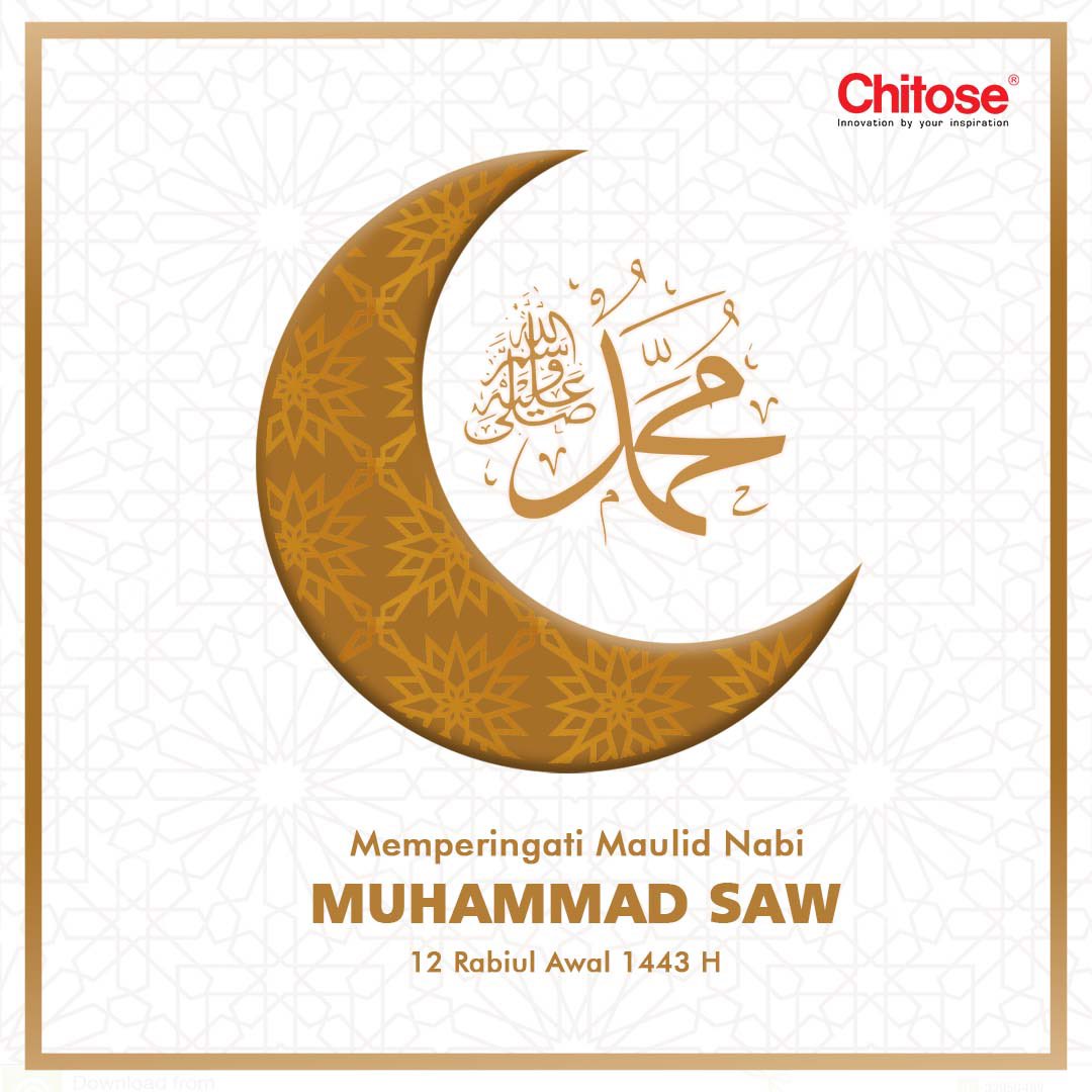 PTChitose's tweet photo. Selamat memperingati Maulid Nabi Muhammad SAW 1443 Hijriah. 😇🌙 https://t.co/mF84LhFM09