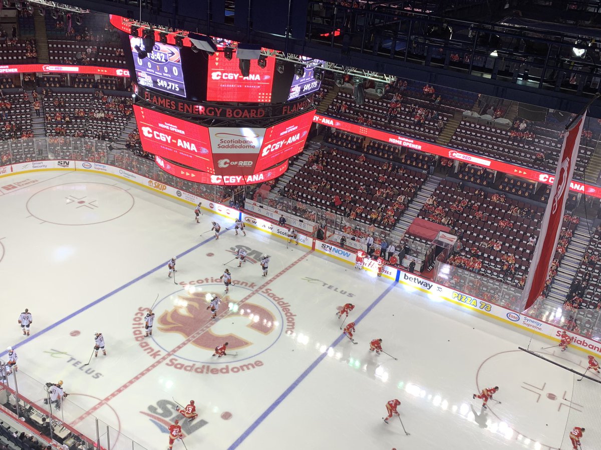 Season #12 begins. Looking forward to an amazing evening. Been a long time coming. <a href="/NHLFlames/">Calgary Flames</a>