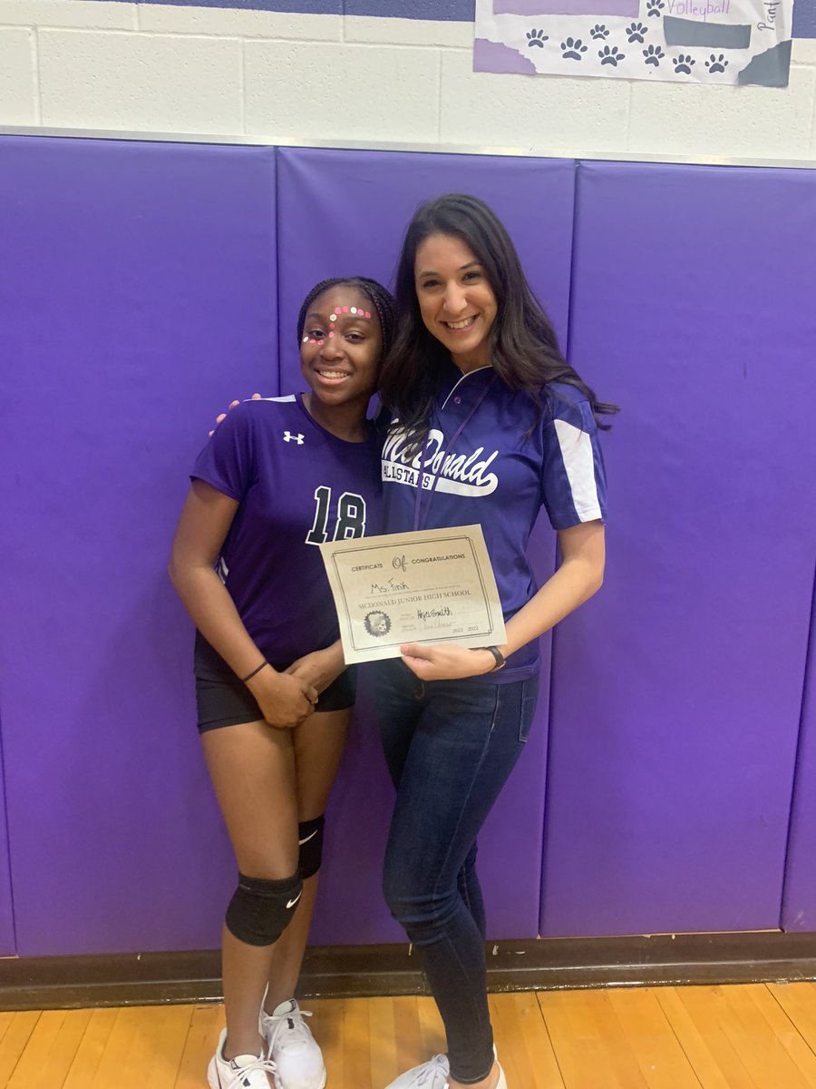 Happy to be this girl’s favorite teacher🥰 she is so bright and talented! I miss having her in my class! Great win for the panthers tonight💟🖤💟🖤