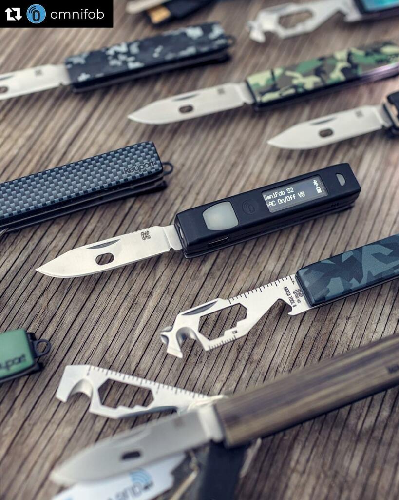 theKeyport's tweet photo. Repost from @omnifob
•
Did you know you can add a #NEBAKnife to your OmniFob? You can also add a #MOCA2 Module. And if you want to have the ultimate smart home + mechanical multi-tool, you can add both. The OmniFob also attaches to the #KeyportPivot … https://t.co/k3qgLUxPNc https://t.co/qRakenBOxJ