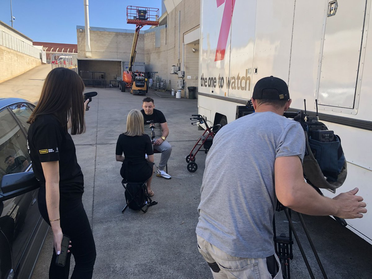 RAAofSA's tweet photo. Road crash survivor and Street Smart High road safety event presenter Nathan Johnston now sharing his story with @7NewsAdelaide about a crash that changed his life forever, so other young people can understand the real impact of road trauma #streetsmarthigh #roadsafety https://t.co/oQJYgs8guq