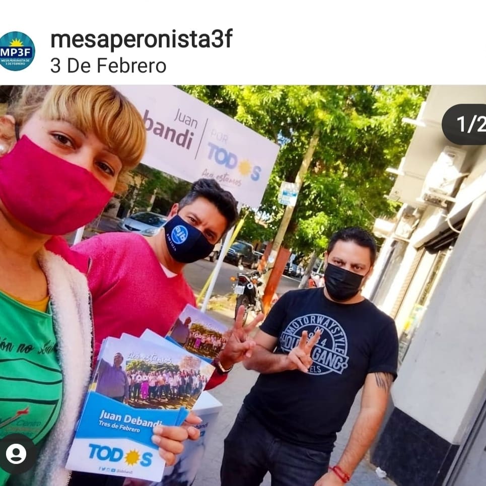 HoracioAlonsoAr's tweet photo. Comparto Publicación de La MP3F.
La Mesa Peronista estuvo en Sáenz Peña entregando volantes y dando a conocer a las candidatas y candidatos de la Lista del Frente de Todos
Si! a acompañar y apoyar a nuestrxs candidatxs.
#MP3F
#HoracioAlonsoConducción
#Sí🇦🇷
#FrenteDeTodos https://t.co/JD9gDZRiq3