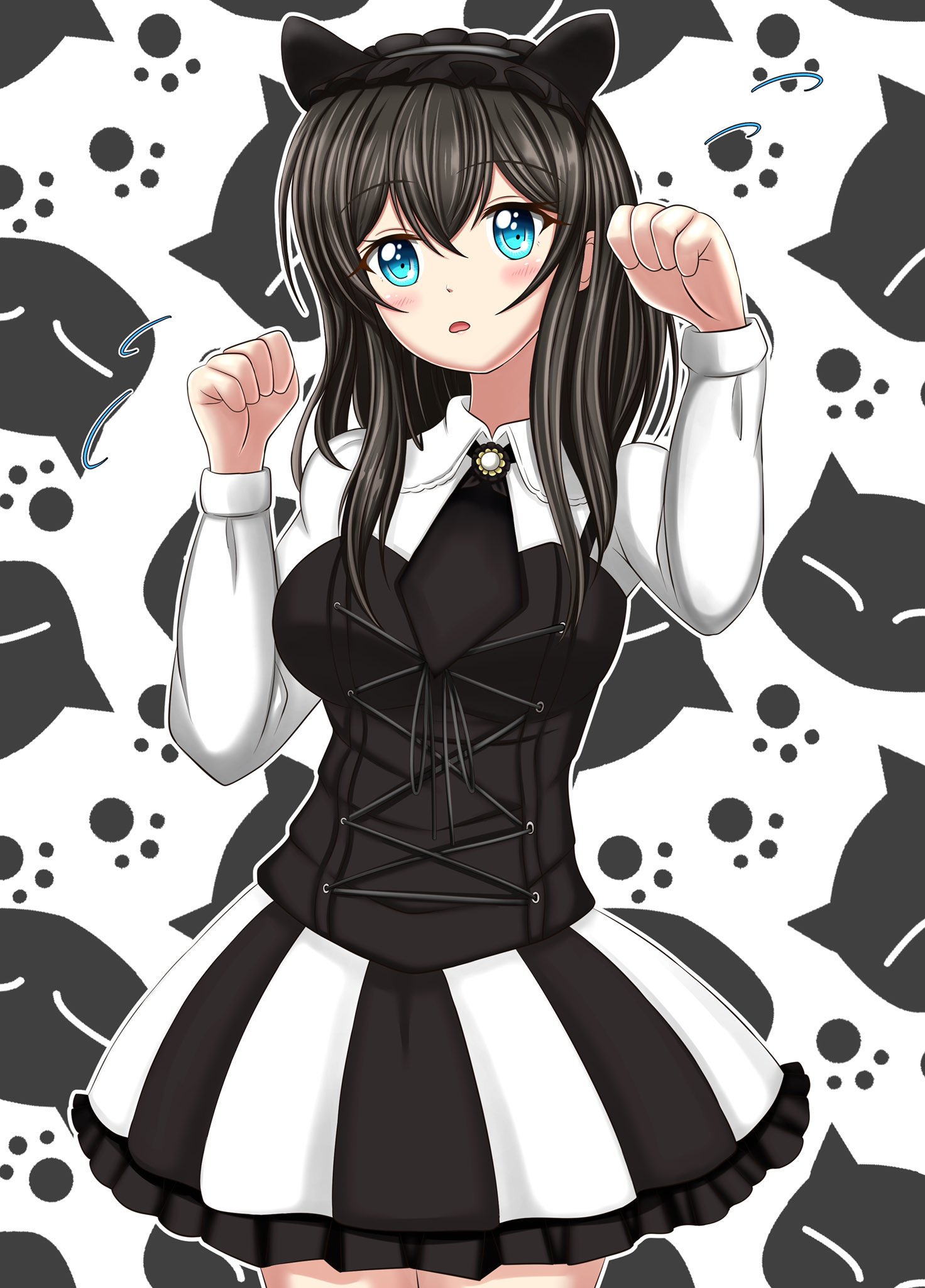 Sho 進化中 廃墟のエヴァレットとデレマスの文香ちゃんのイラスト 足してみました 文香 プロデューサーさん どうですか 似合いますか アイドルマスターシンデレラガールズ 鷺沢文香 ふみふみ 黒猫メイドカフェ 廃墟のエヴァレット デレマスp
