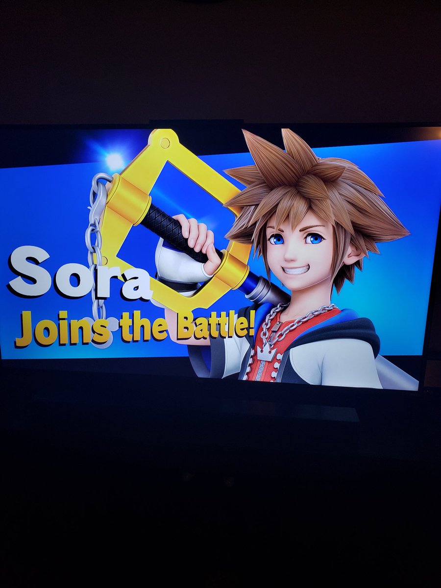 SSJLinkDX's tweet photo. Just got Sora in Smash Ultimate! Thank you so much Sakurai! #SmashBrosUltimate #KingdomHearts #Sora #ThankYouMrSakurai https://t.co/zDaWNqsK5X