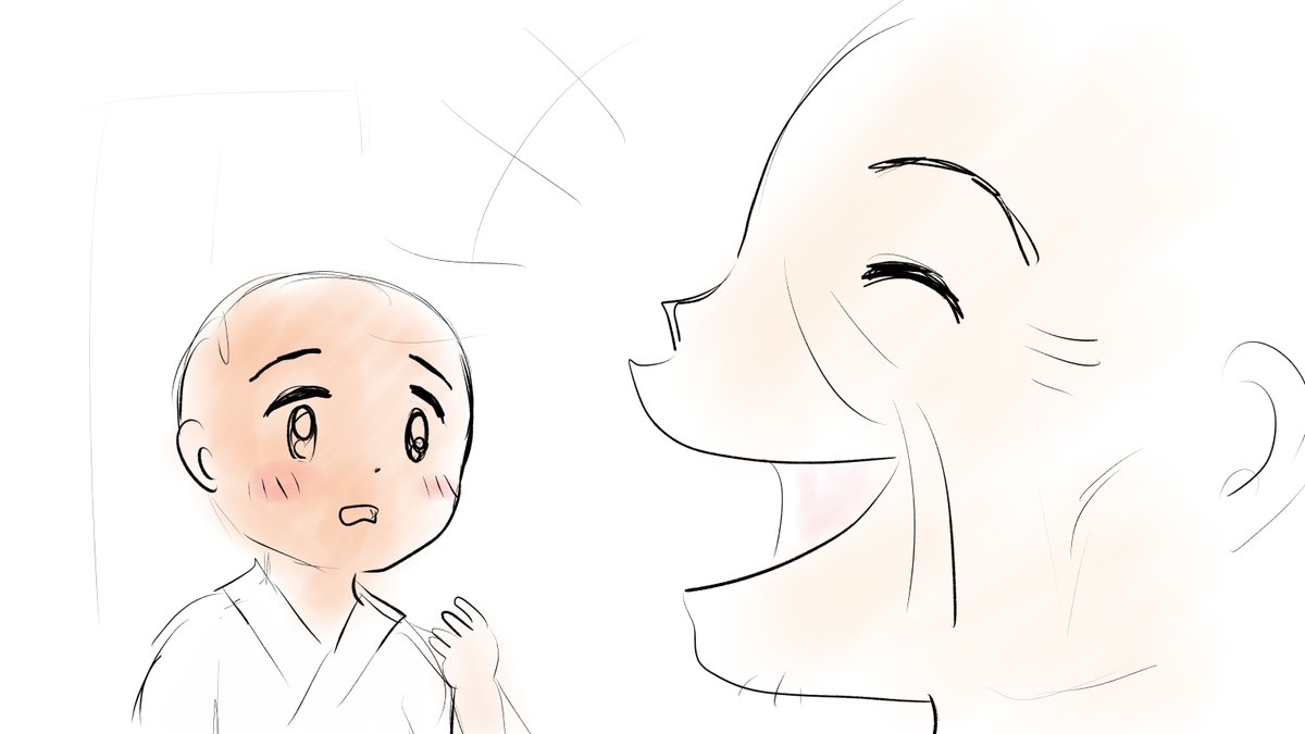 昔話三枚のお札ラフ 