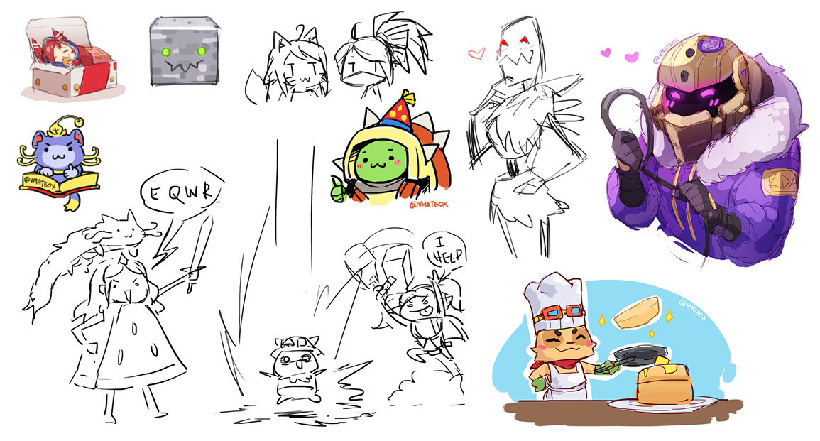 League of Legends doodles, some from stream and some from last year! #ArtofLegends 
