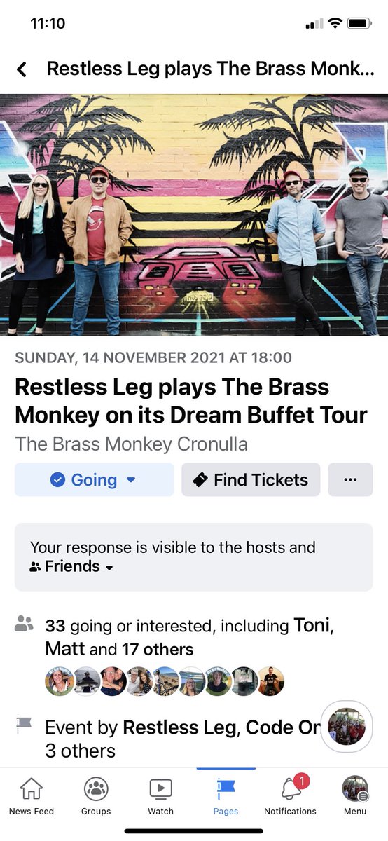FroggyPrinze's tweet photo. Can’t wait to play our first show since March at the @monkeycronulla on Sunday 14 Nov,6pm. Supporting the splendid Restless Leg, who has a great new album out called Dream Buffet. #Sydney #livemusic #IndieMusic https://t.co/Rds41XOXG0