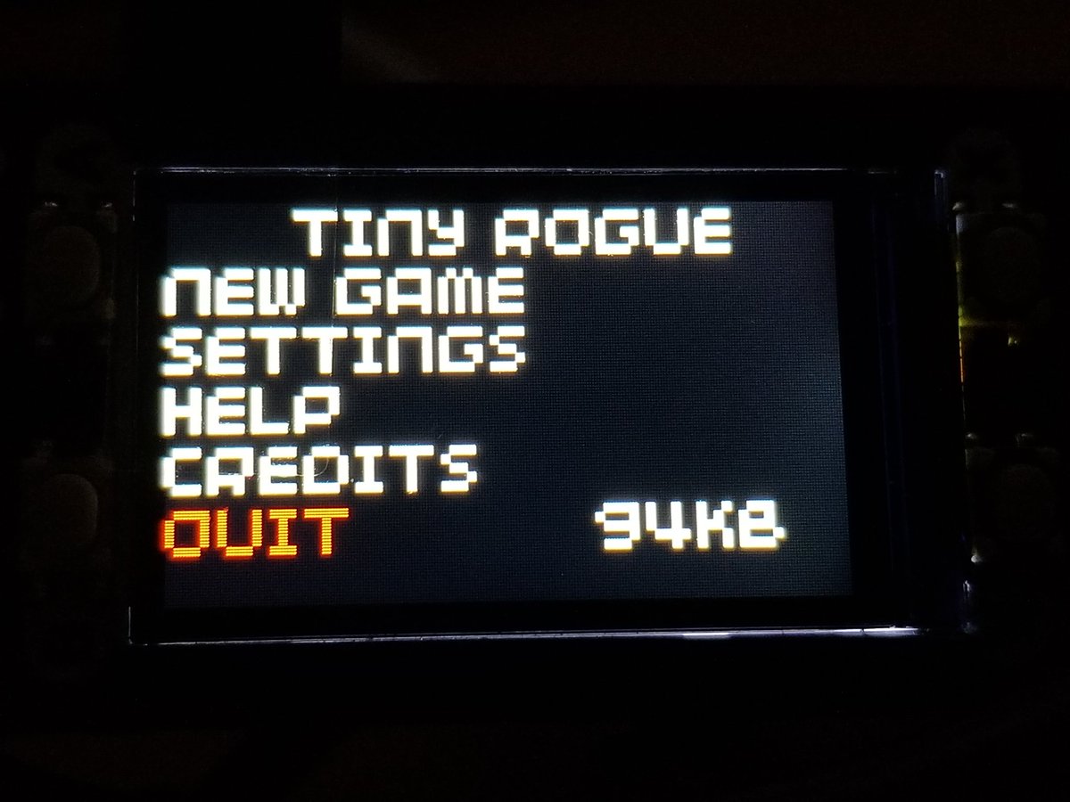 NerdOfGamers's tweet photo. Porting for the #picodisplaypack hit many roadblocks, after many hours figured it. There was an operational order clash which I finally found, end result I have a menu. Found out can change fontsize. #pico8 #indiegamedev #indie #indiedev #indiegame #gamedev #retrogaming https://t.co/IS1URI6GgH