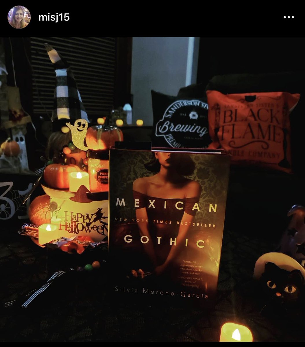 TrinityEliteEdu's tweet photo. Eeek! This #booksnap by our book friend, Misty, has all the perfect feels for our latest read!

Okay, and isn’t this simply GORGEOUS?!!🔥❤️🔥

#MexicanGothic #GGsBookClub #BestBookFriends #BestBookClub #OctoberFun https://t.co/sPRXAhzxi1
