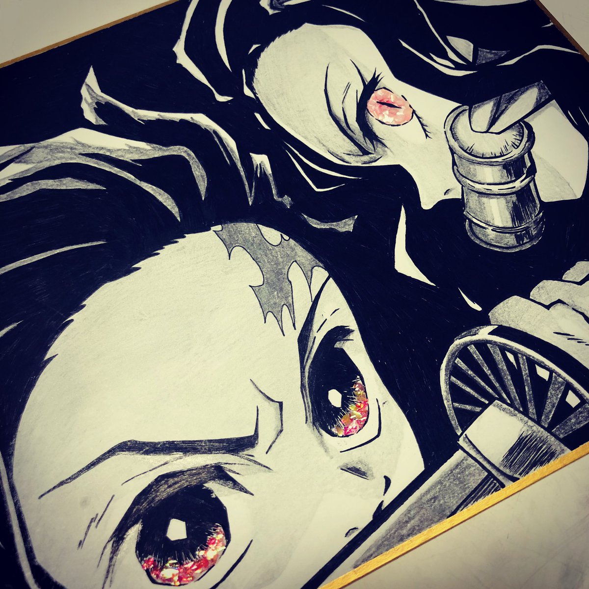 じゃむ 気まぐれイラストレーター 気まぐれで手描きイラスト ˊᵕˋ アクセントで目をキラキラさせてみました 鬼滅の刃 手描きイラスト イラスト 竈門炭治郎イラスト 竈門禰豆子イラスト アナログイラスト 炭治郎 禰豆子 鉛筆 ボールペン