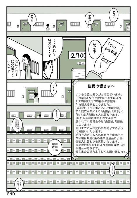 絶対にたどり着けない部屋
#たった1ページの平凡な結末 