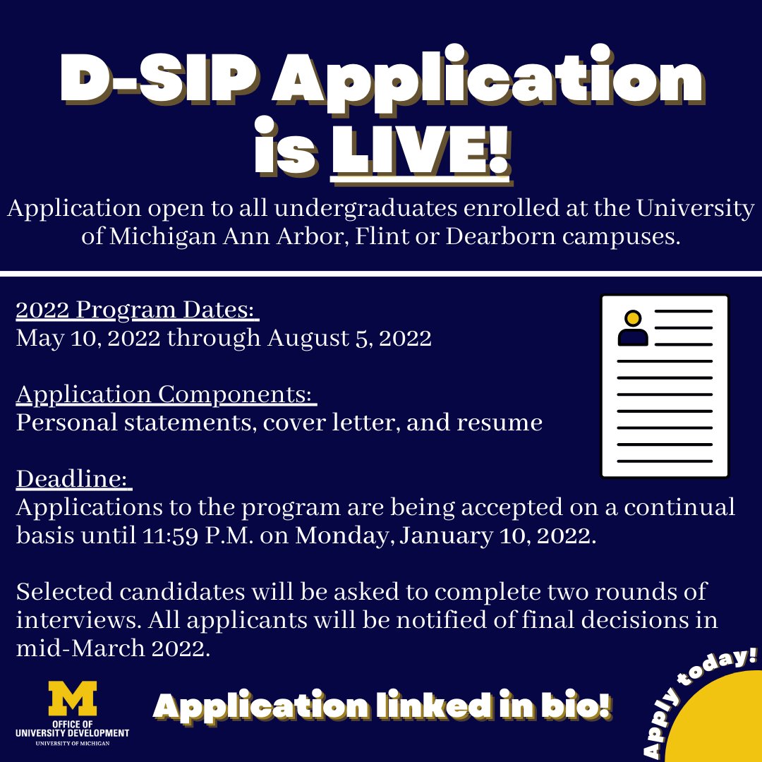 U-M D-SIP tweet media