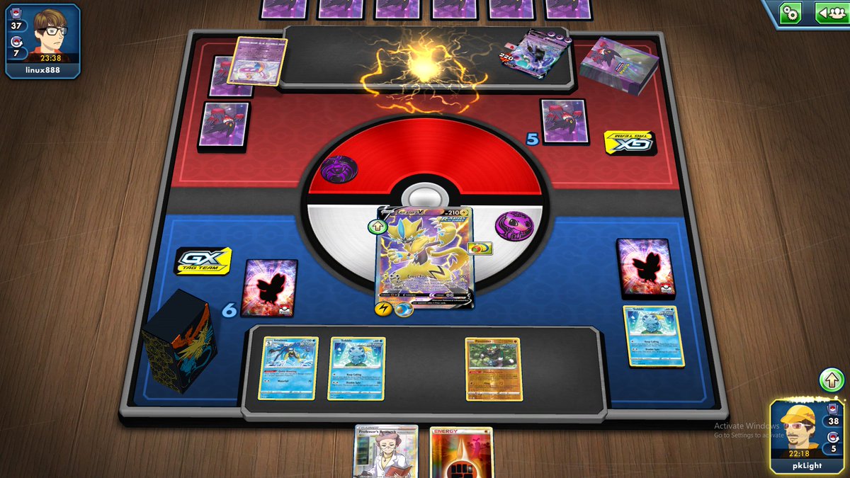 pklight_PTCG's tweet image. Zeraora puttin in the work tonight!