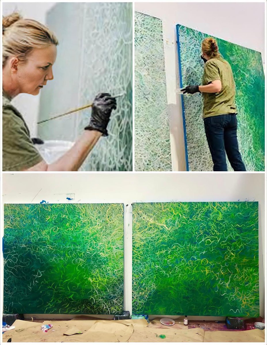 LHAAppreciation's tweet photo. 2019 Memory and Movement exhibition. One of many layers of Babel East and Babel West.
#LaurelHollomanArt #memoryandmovement #babeleast #babelwest #abstractart https://t.co/zJhdzylPiJ