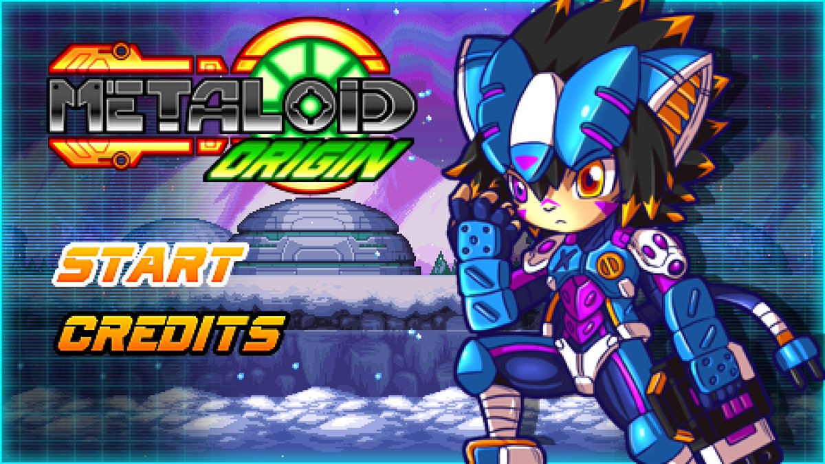 PaiTrophyHunter's tweet photo. #MetaloidOrigin @Tgholy @7ravenstudios @eastasiasoft #Platformer #2D #Retro #PixelArt #IndieGame #PS4share #PS4 https://t.co/1IBMeKJNGI