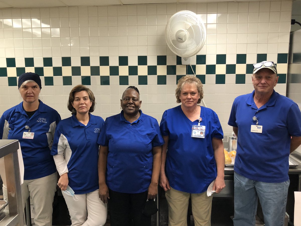 HollyHallElem's tweet photo. Holly Hall Elementary has a fabulous cafeteria staff with 81 years of service combined. This dedicated crew knows the names of our students &amp; demonstrate true care for each and everyone. Bob, our cafeteria manager is retiring this week,he will be missed! Thank you for all you do! https://t.co/qcIJGUygj0