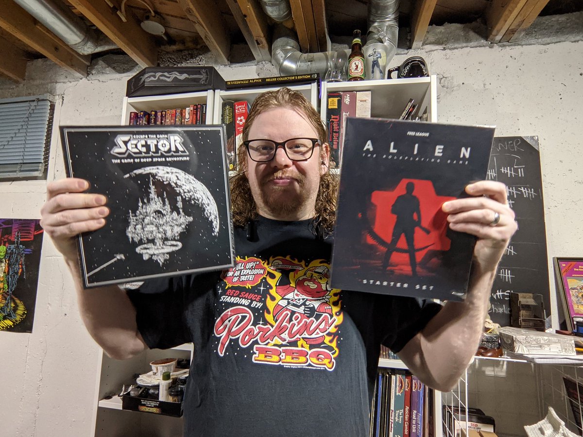 ShaneLovesGames's tweet photo. Got a few new games via @PeMetawe who do in city delivery! They were also super rad to put some #freerpgday2021 stuff aside for me as I couldn't get into the store on Saturday. So thankful to them! Happy times. #aliensrpg @FreeLeaguePub #escapethedarksector #ttrpg #boardgames https://t.co/LxFnQqa6ic