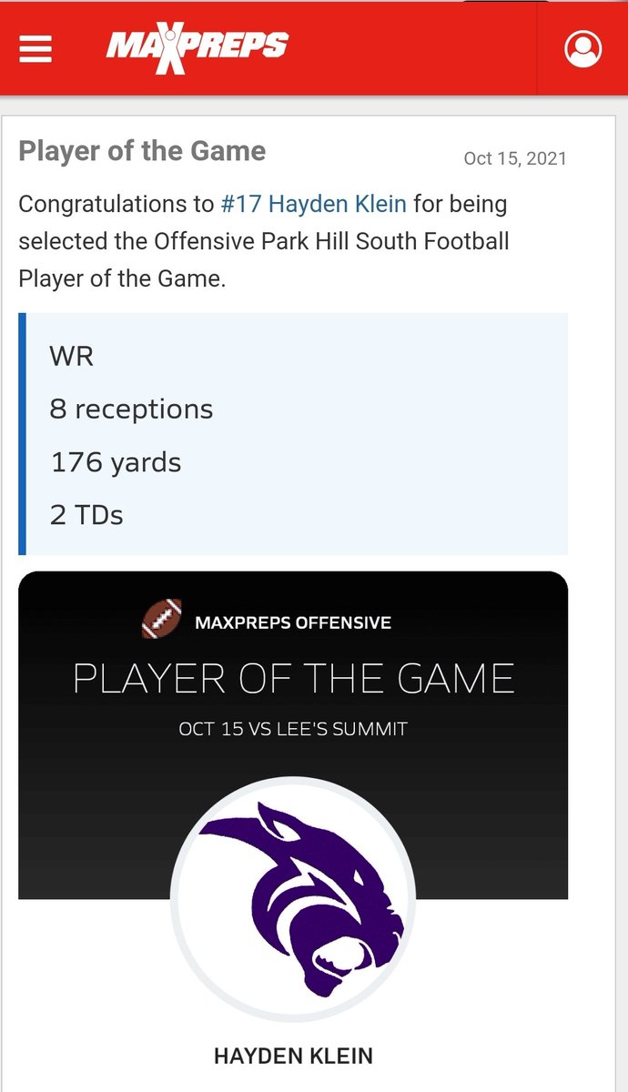 Park Hill South FB tweet media
