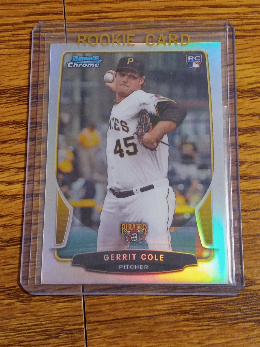 RT @APetrelak: Mail day from a @pieceofcardboa1 contest- Gerrit Cole Refractor rookie! Thanks again! https://t.co/MyYvbENLMP