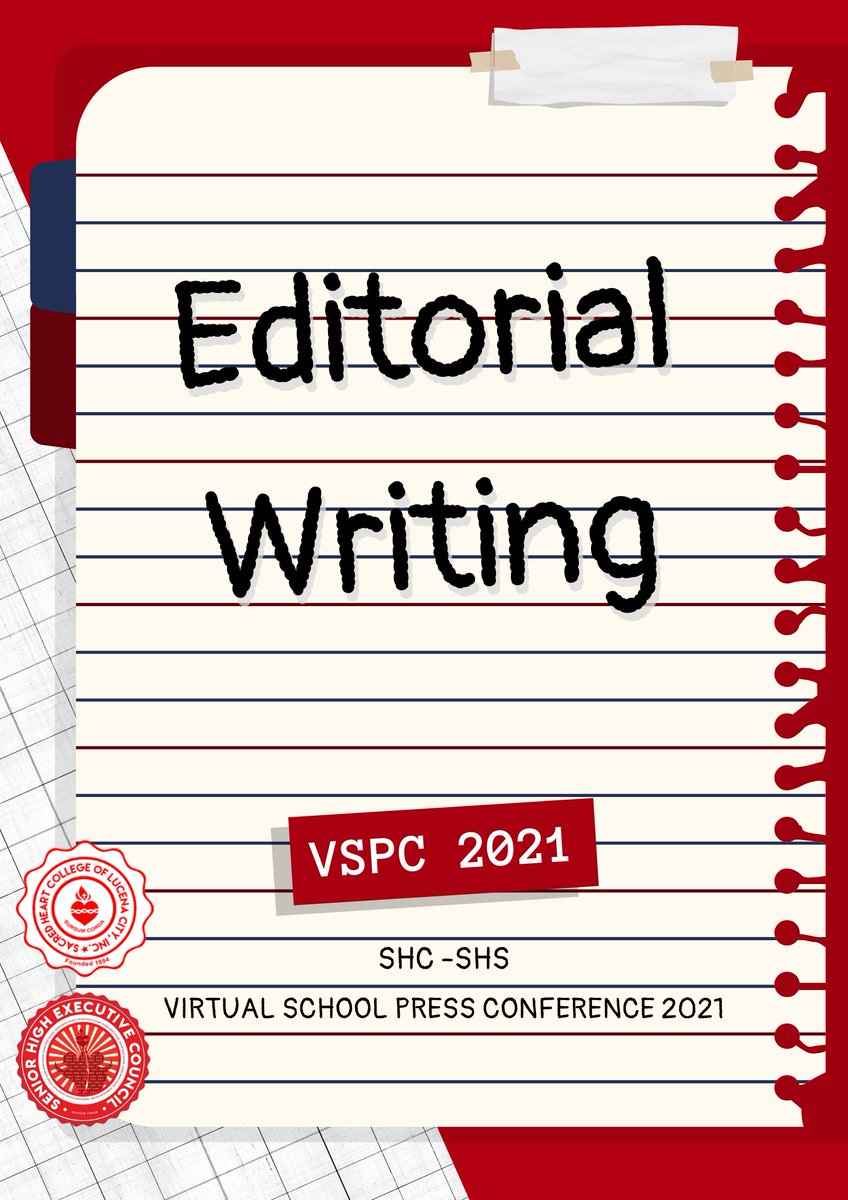 SHC_SHEC's tweet photo. LET YOUR ARGUMENT/S BE HEARD‼️
This year’s Virtual Schools Press Conference will give you the opportunity to express your thoughts and opinions through editorial writing! 🖋
#SHCSHSVSPC2021
#2022Elections
#EditorialWriting
🖱 Isabella Gusto
✒️Justin De Ocampo https://t.co/Omg7stL2tm