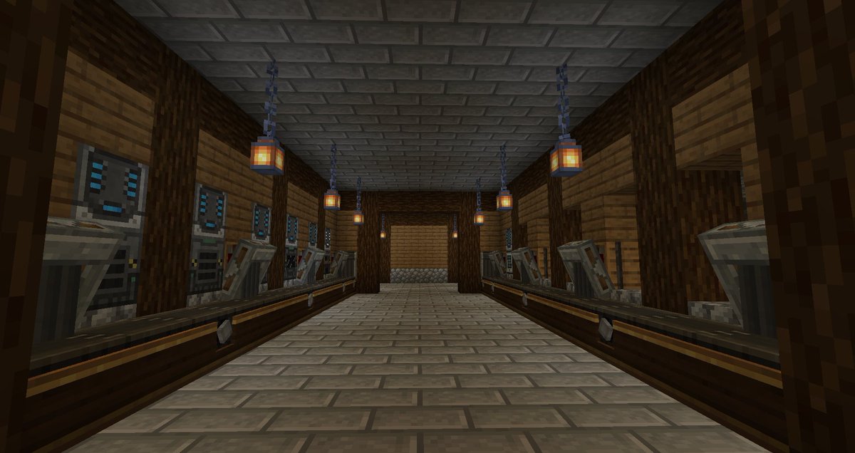 bindwkill's tweet photo. Eu sei que vocês tem coisas mais importantes pra ver, mas olha a fabriquinha que eu fiz no #minecraft #allthemods6 Tá bem simples, mas eu nunca tive paciência pra decorar um espaço assim no vanilla... Amo demais esse jogo! https://t.co/7TodcDinqX