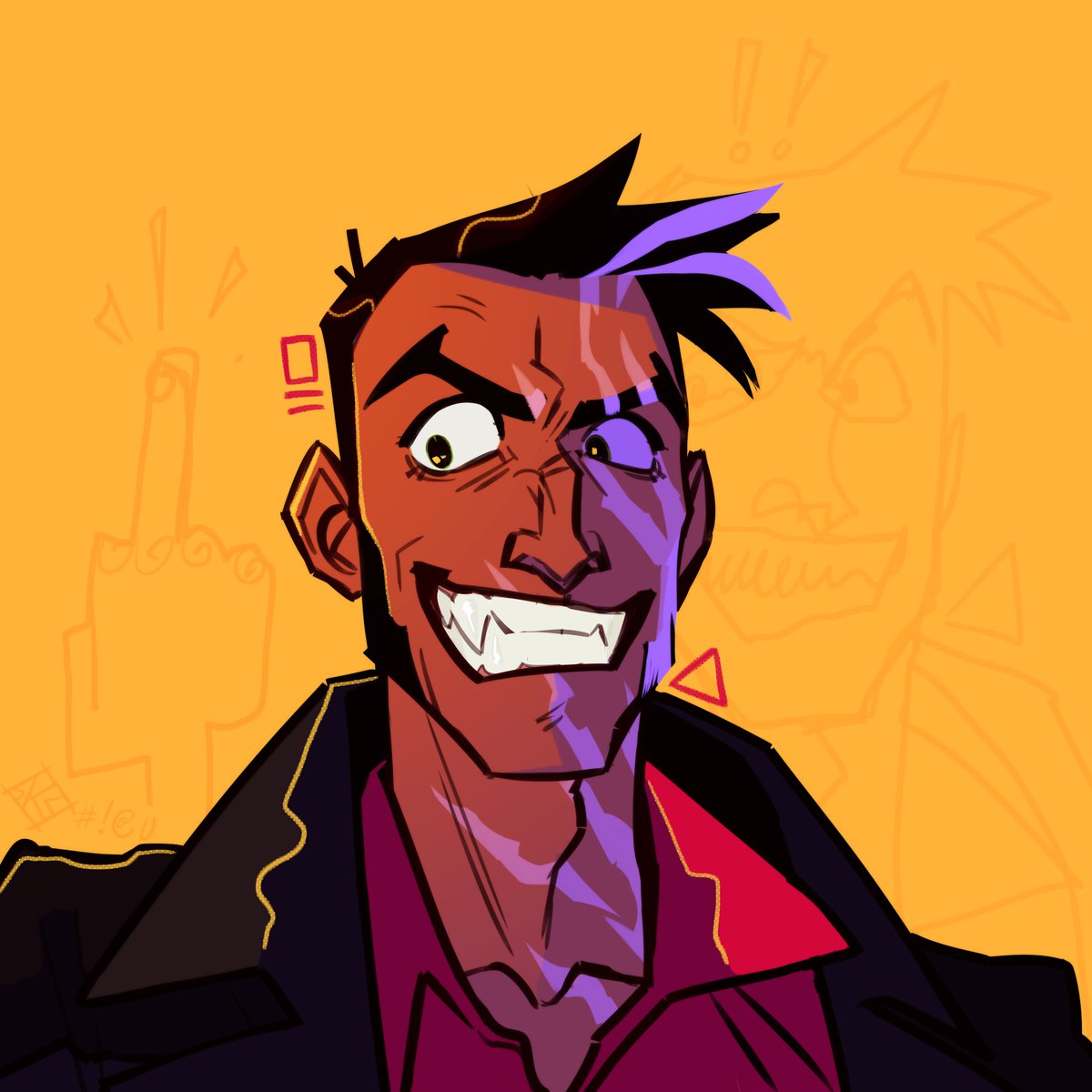 spockirkcoy's tweet photo. been sick the last week or so, now that I'm better I drew some eyeburn https://t.co/wn7PMmbSK8